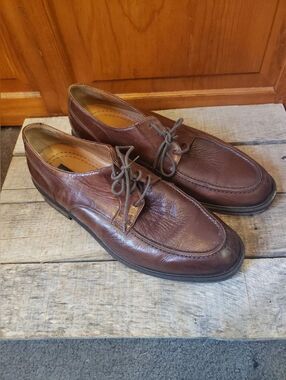 BOSTONIAN LUXE Men's Brown Leather Oxfords Dress Shoes 9.5